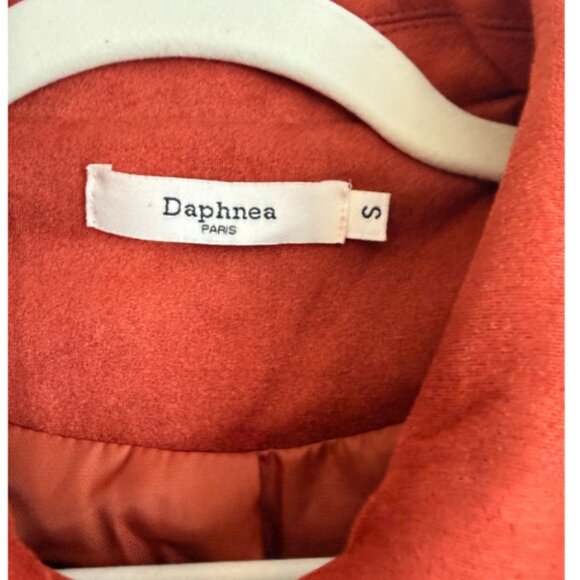 Nasty Gal | Daphnea Paris Rust Red Faux Suede Fringe Jacket Size Small - Picture 6 of 7